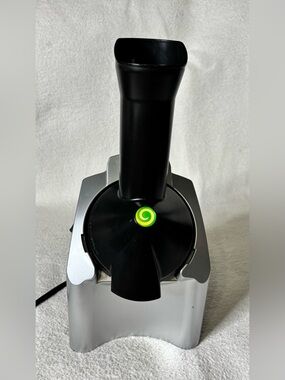 Black and Silver Electric Kitchen Food Chute - Sleek Prep Tool